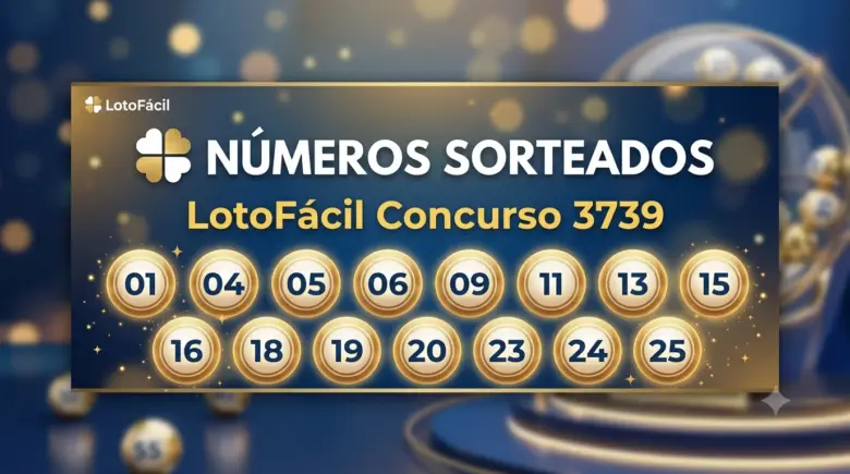 Resultado da Lotofácil concurso 3739 acumula e prêmio vai a R$ 10 milhões; veja números 1 Resultado da lotofacil 3739