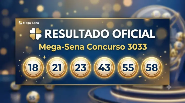 Resultado da mega-sena 3033