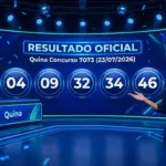 Resultado da quina 7073