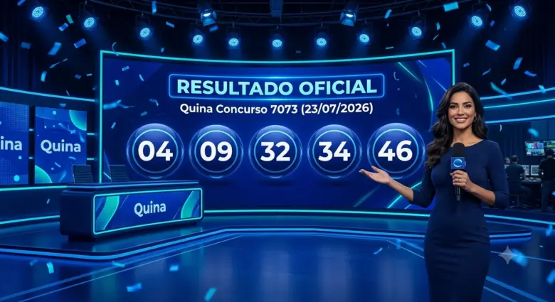 Quina 7073 acumula em R$ 15,5 milhões; confira o resultado desta quinta (23) 1 Resultado da quina 7073