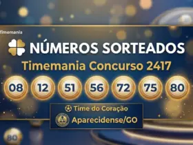 Timemania 2417 acumula em R$ 4,5 milhões; veja dezenas e Time do Coração 3 timemania