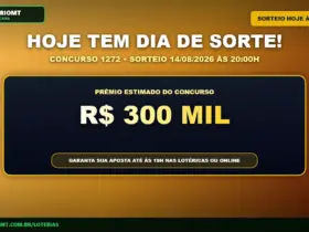Card de aviso sobre o concurso 1272 do Dia de Sorte
