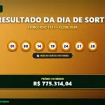 Resultado do Dia de Sorte concurso 1261 de 02/08/2026 com números e mês da sorte