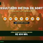 Resultado do Dia de Sorte 167 sorteado em 09/08/2026