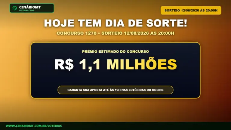 Banner de anúncio do Dia de Sorte 1270