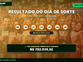 Banner com os dados do Dia de Sorte 1275