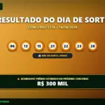 Banner de resultado do Dia de Sorte 1276