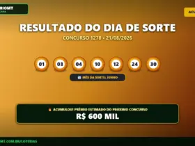 Resultado do Dia de Sorte 1278
