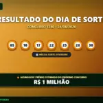 Banner de resultado do Dia de Sorte 1280