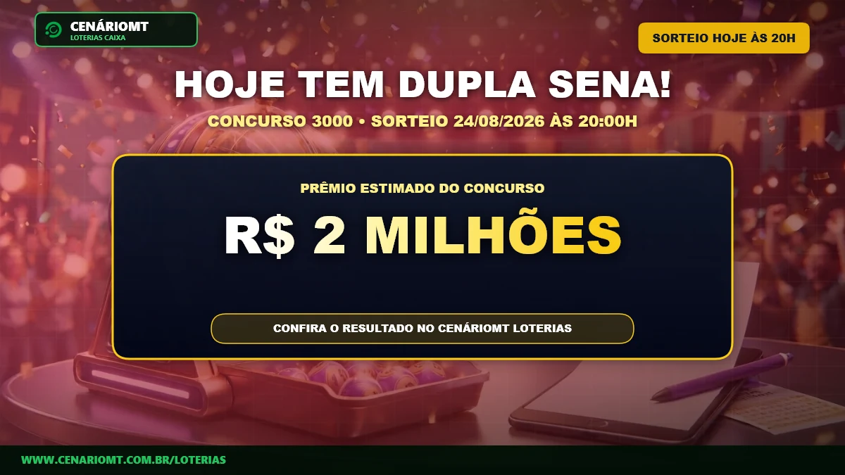 Palpites Dupla Sena 3000: Confira dicas e sugestões de jogos para o prêmio de R$ 2 milhões