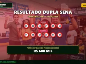Resultado da Dupla Sena concurso 2991 com os números dos dois sorteios em 03/08/2026.