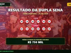 Resultado da Dupla Sena 2992 de 05/08/2026