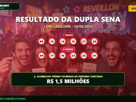 Resultado da Dupla Sena 2996