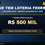 Banner da Loteria federal extração 6095