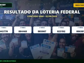 Resultado da Loteria Federal concurso 6088 de 02/08/2026 com os bilhetes premiados