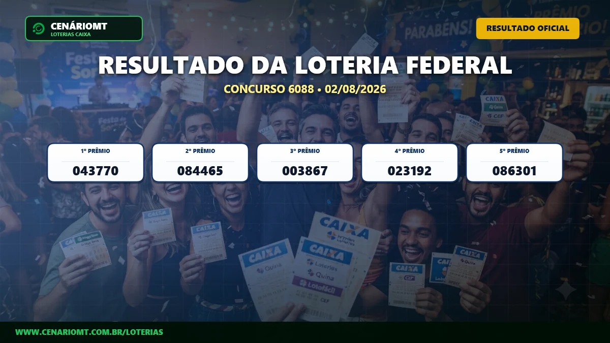 Loteria Federal 6088: confira os bilhetes ganhadores deste domingo
