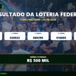 Resultado da Loteria Federal 6089