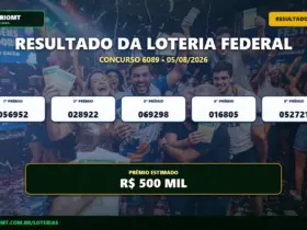 Resultado da Loteria Federal 6089