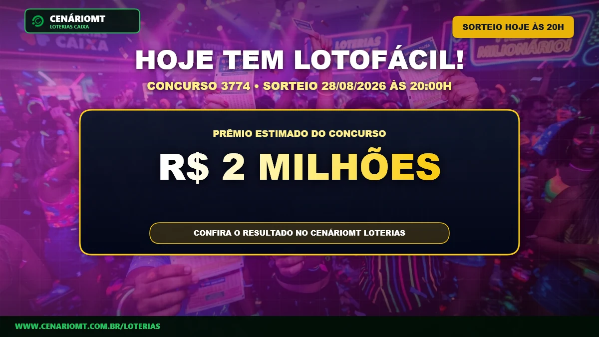 Lotofácil 3774: Sorteio desta sexta-feira (28) paga R$ 2 milhões
