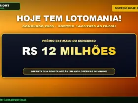 Card de aviso sobre o concurso 2963 da Lotomania