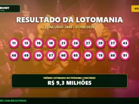 Resultado da Lotomania 2960: prêmio acumula e vai a R$ 9,3 milhões 3 Resultado da Lotomania 2960