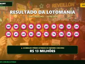 Resultado da Lotomania 2963