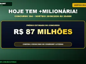 Banner de aviso da Mais Milionária 384