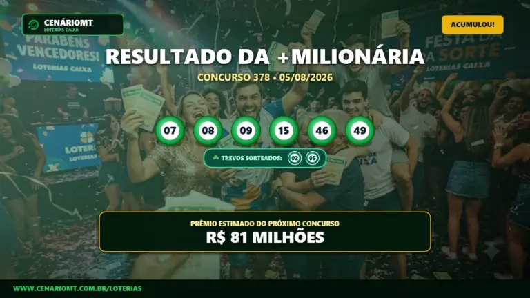 Resultado da +Milionária 378