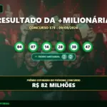 Resultado da +Milionária 379 sorteado em 09/08/2026