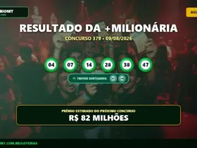 Resultado da +Milionária 379 sorteado em 09/08/2026