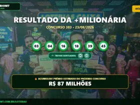 Mais Milionária 383: Prêmio acumula para R$ 87 milhões; confira o resultado 21 Resultado da Mais Milionária 383