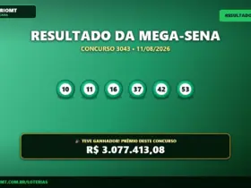 Resultado da Mega-Sena 3043