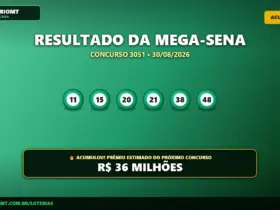 Resultado da Mega-Sena 3051