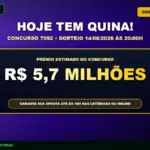Card de aviso sobre o concurso 7092 da Quina