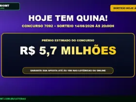 Card de aviso sobre o concurso 7092 da Quina