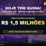 Banner para a Quina de hoje