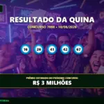 Resultado da Quina 7088