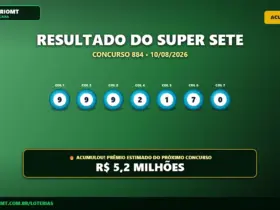 Resultado do Super Sete concurso 884