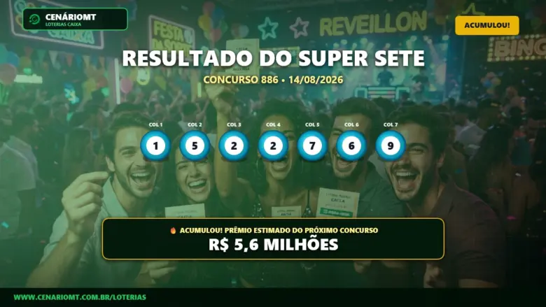 Resultado do Super Sete 886