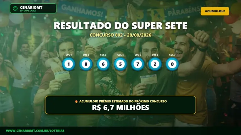 Resultado do Super Sete 892