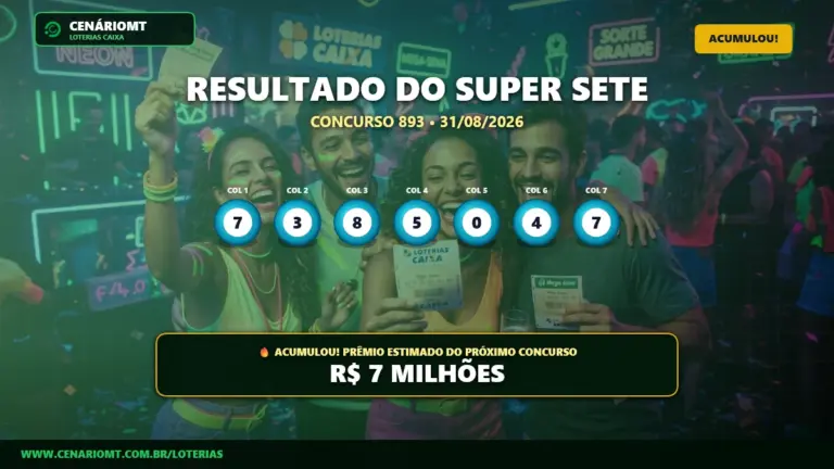 Resultado do Super Sete 893