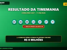 Resultado da Timemania 2427