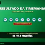 Resultado da Timemania 2433