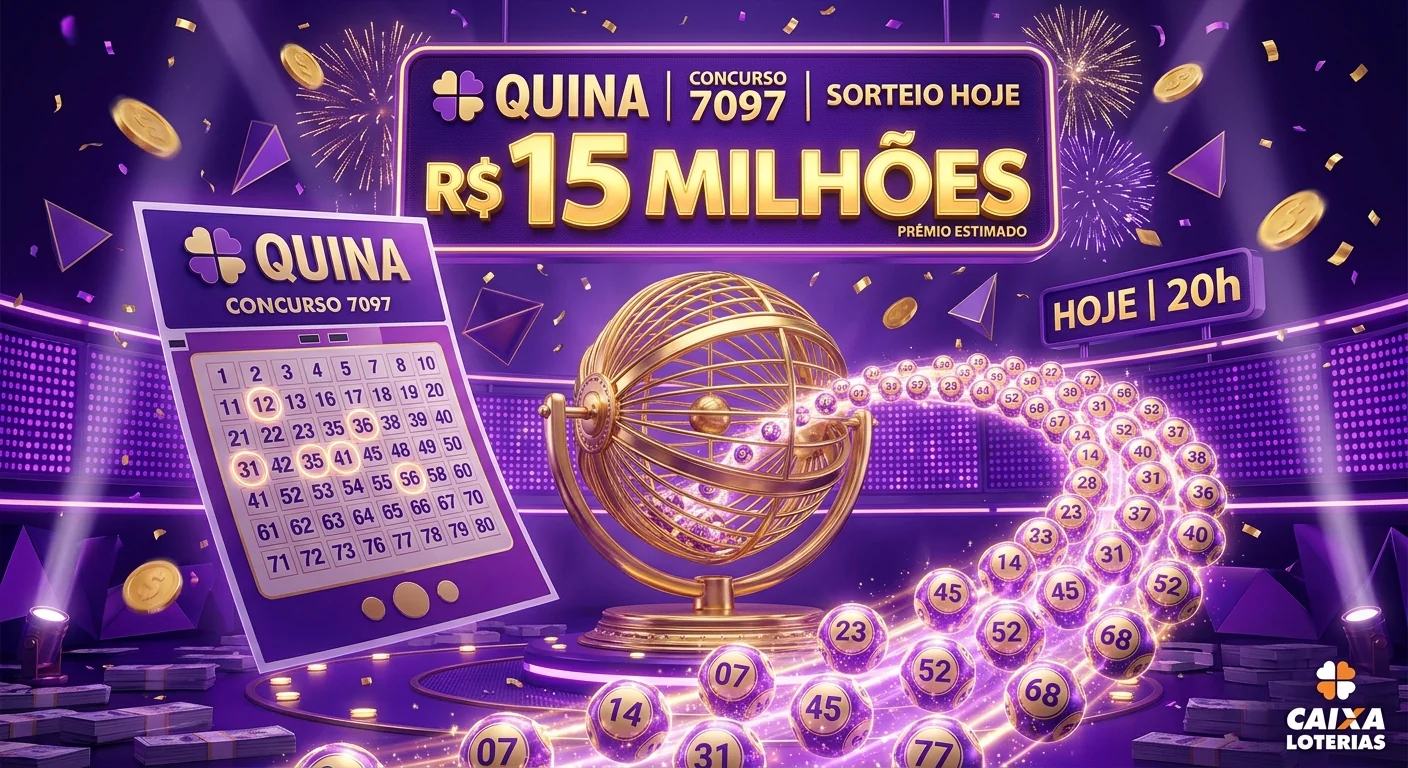 Palpites da Quina 7097: Confira jogos simulados para o prêmio de R$ 15 milhões