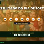 Dia de Sorte 1291 tem ganhador