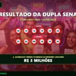 Resultado da Dupla Sena 3004
