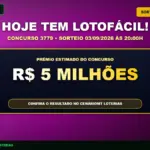 Hoje tem Lotofácil 3779