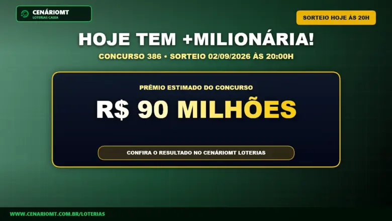 Mais Milionária concurso 386: uma nova chance com prêmio estimado em R$ 90 milhões 1 Hoje tem +Milionária 386