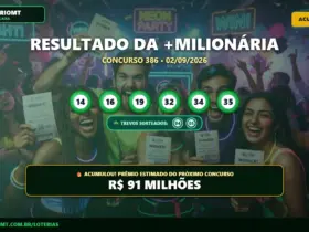 +Milionária 386: Prêmio acumula e dispara para R$ 91 milhões 12 Resultado da Mais Milionária 386