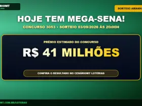 Mega-Sena 3053: Palpites e dicas de apostas para o prêmio de R$ 41 milhões 30 Hoje tem Mega-Sena 3053
